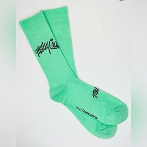 Motley Crue Band Concert aqua Green Socks